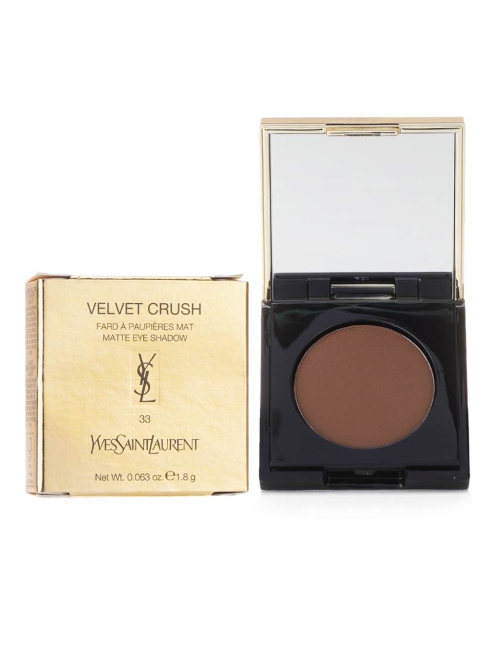 Yves Saint Laurent Velvet Crush Matte Eye Shadow Shade #33 Unconventional Brown